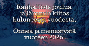 Hyvää ja rauhallista joulun aikaa!